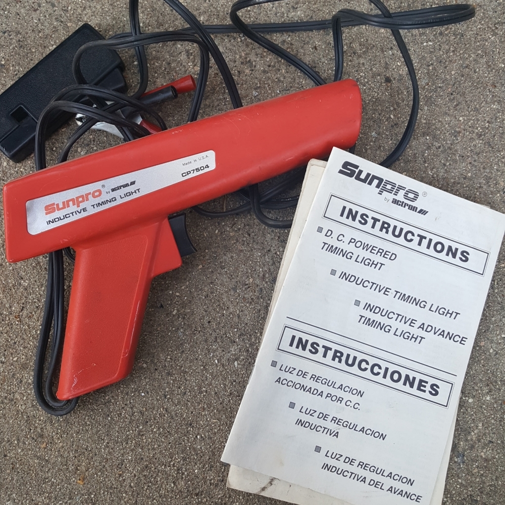 Sunpro inductive timing light.